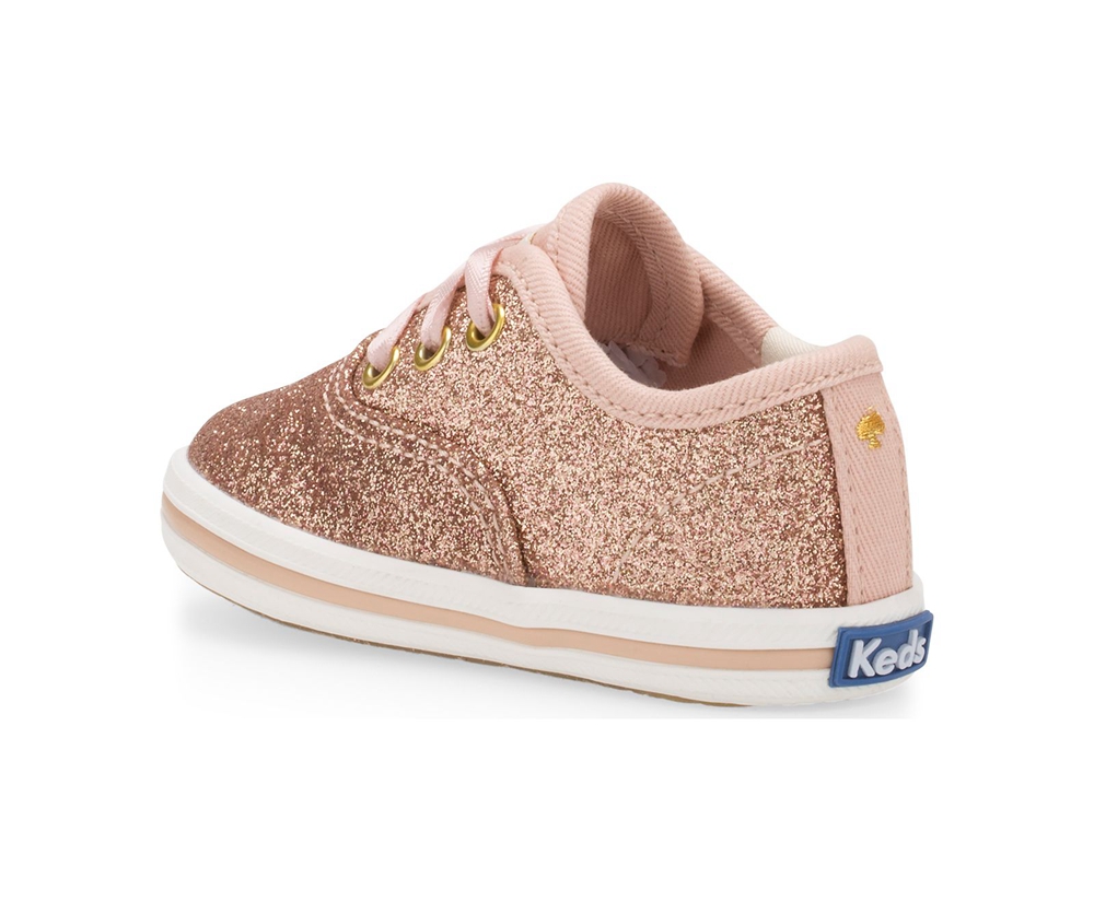 Keds Sneaker Kinder Rosa Gold - Kate Spade New York Champion Glitter Crib - QBW-386741